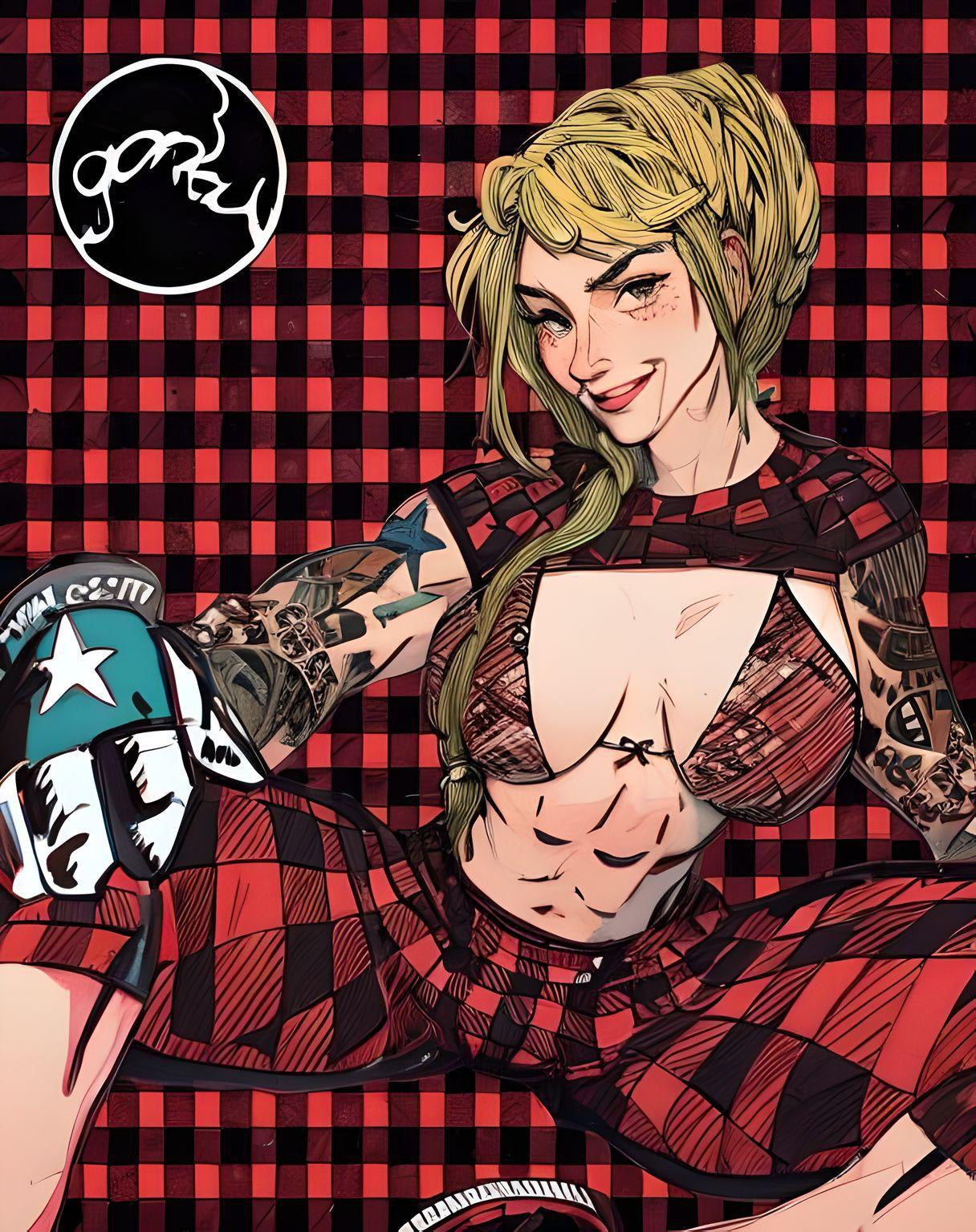 Gorky #Datass Sitgreaves County Red Plaid Yoga Pants