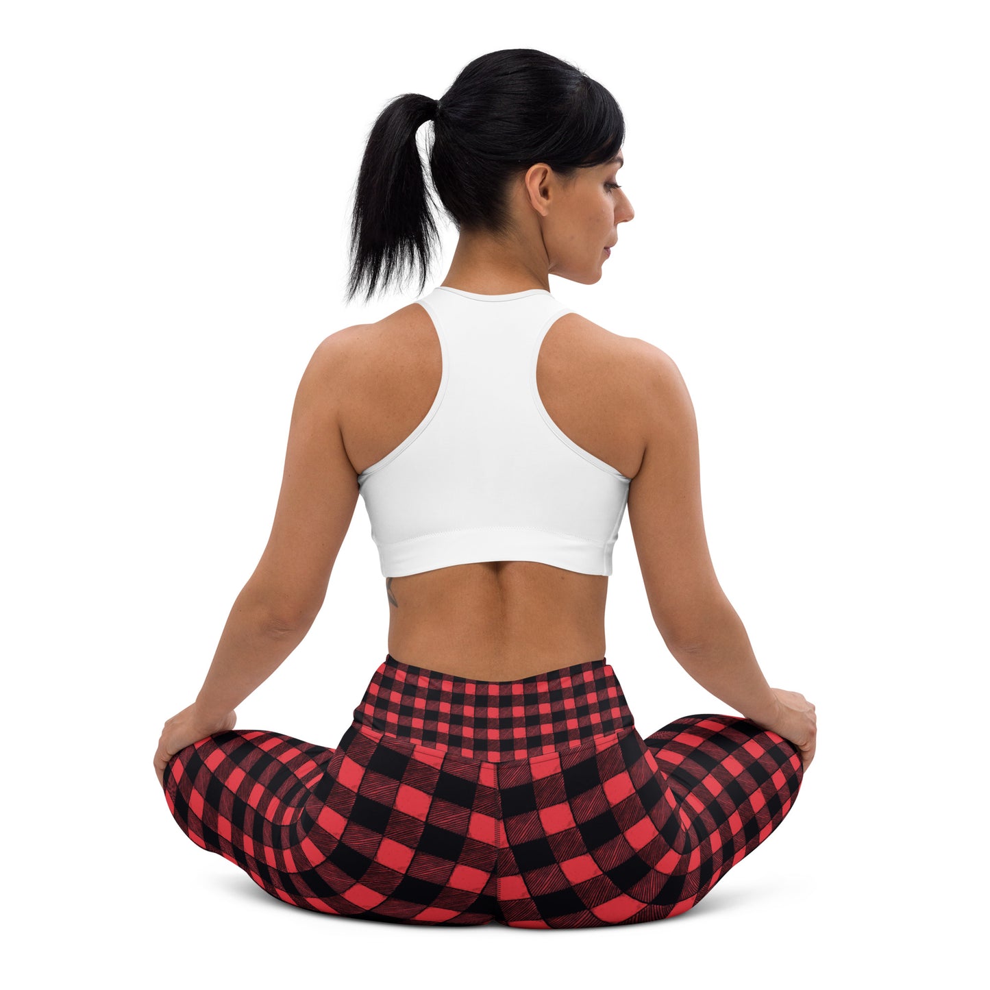 Gorky #Datass Sitgreaves County Red Plaid Yoga Pants