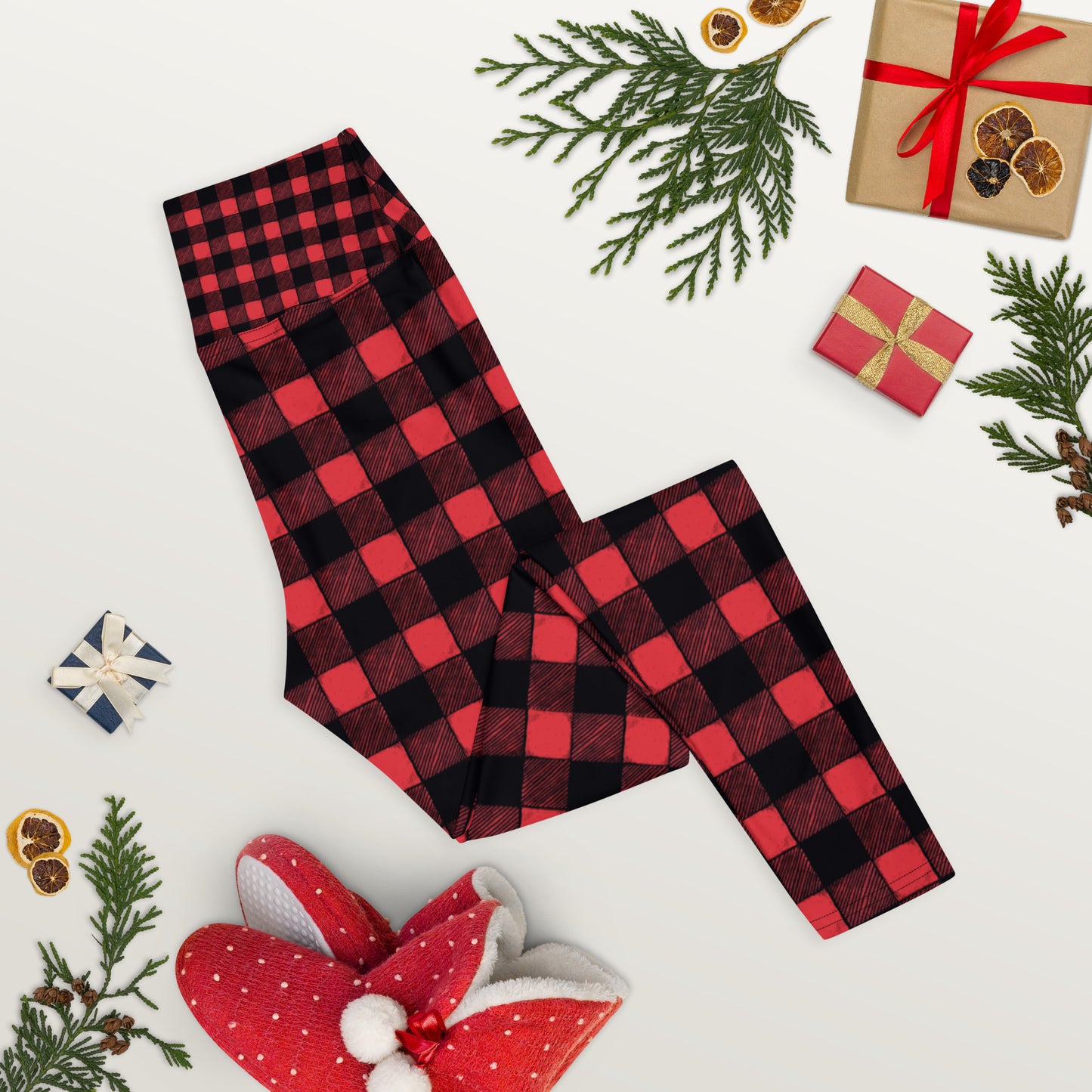 Gorky #Datass Sitgreaves County Red Plaid Yoga Pants