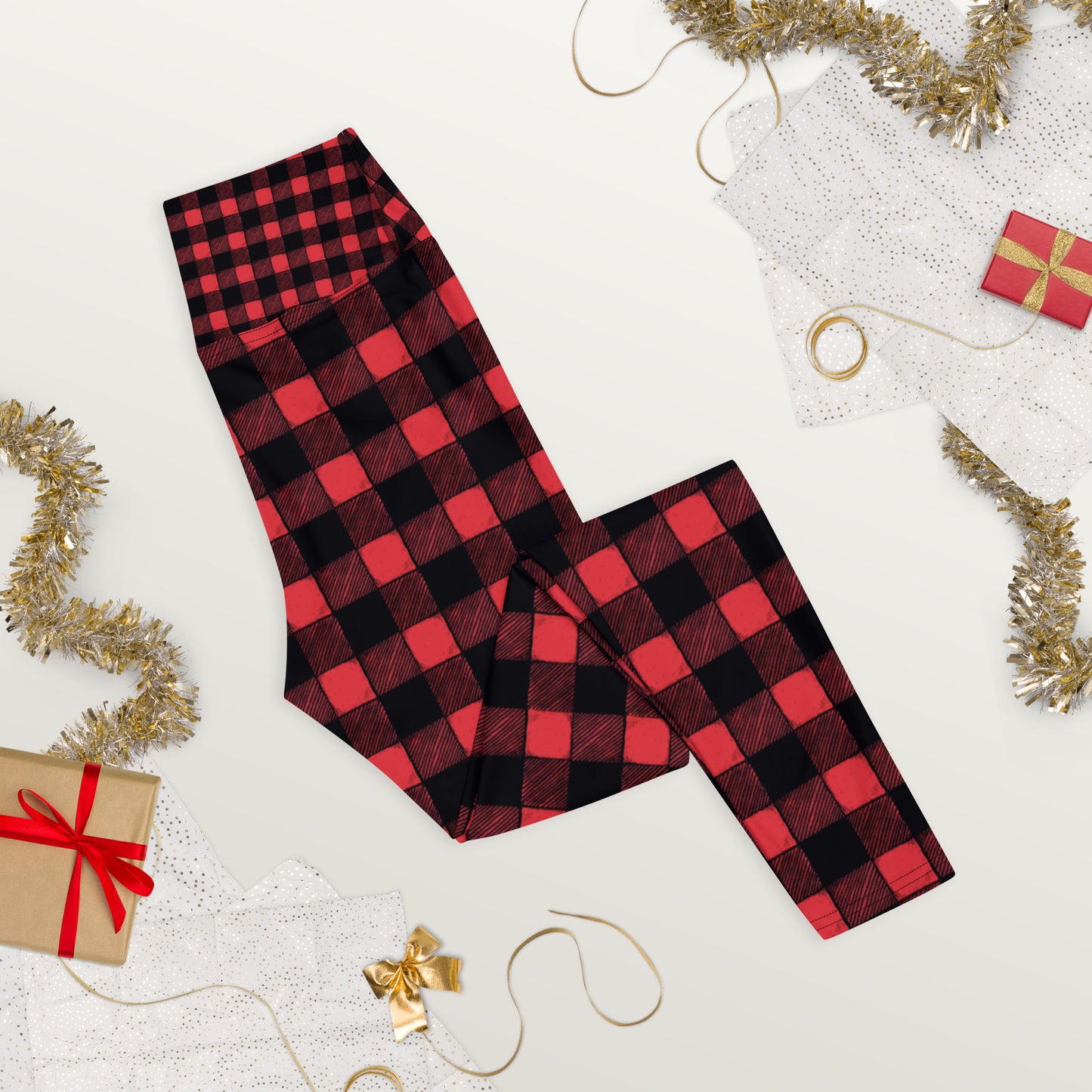 Gorky #Datass Sitgreaves County Red Plaid Yoga Pants