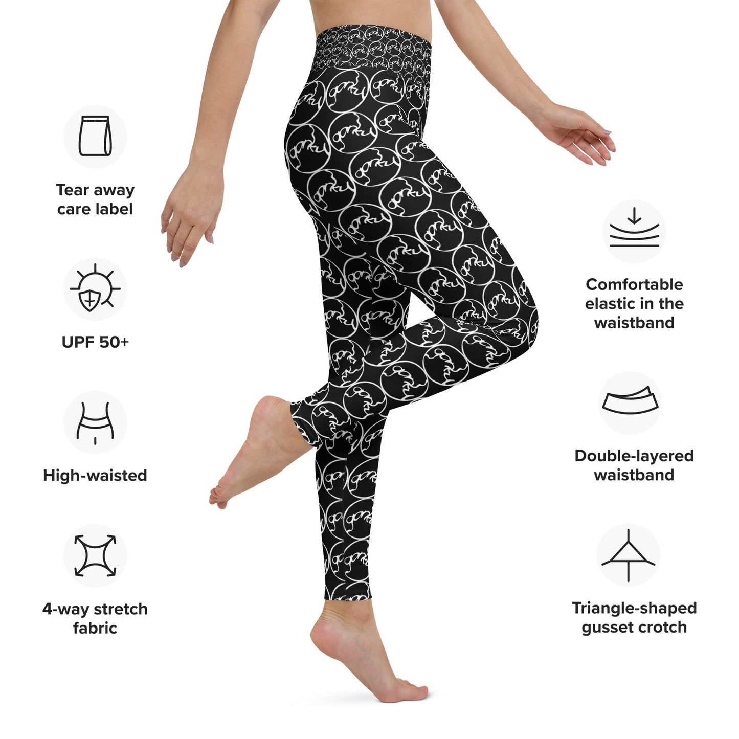 Gorky #Datass Yoga Pants Classic Black - with pocket!
