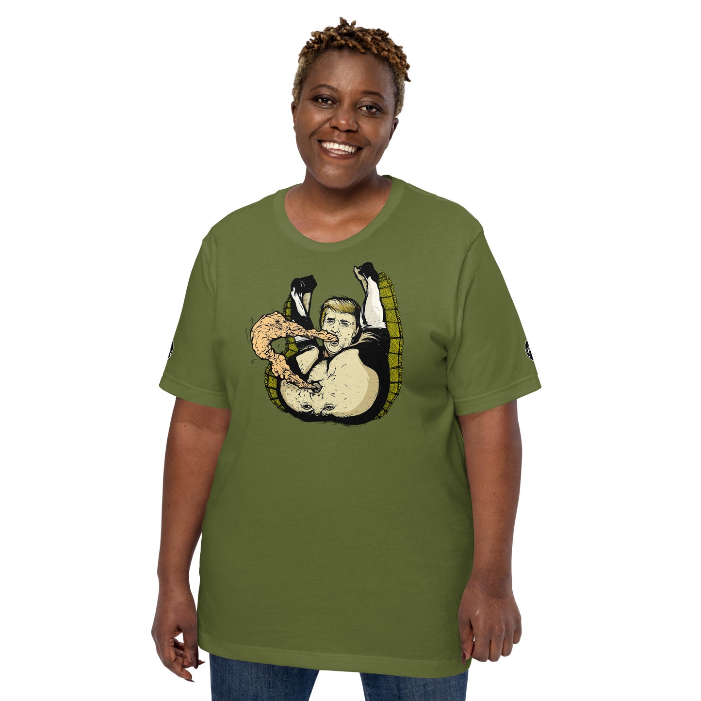 Unisex "Tub Girl Trump" DUMP ON TRUMP t-shirt