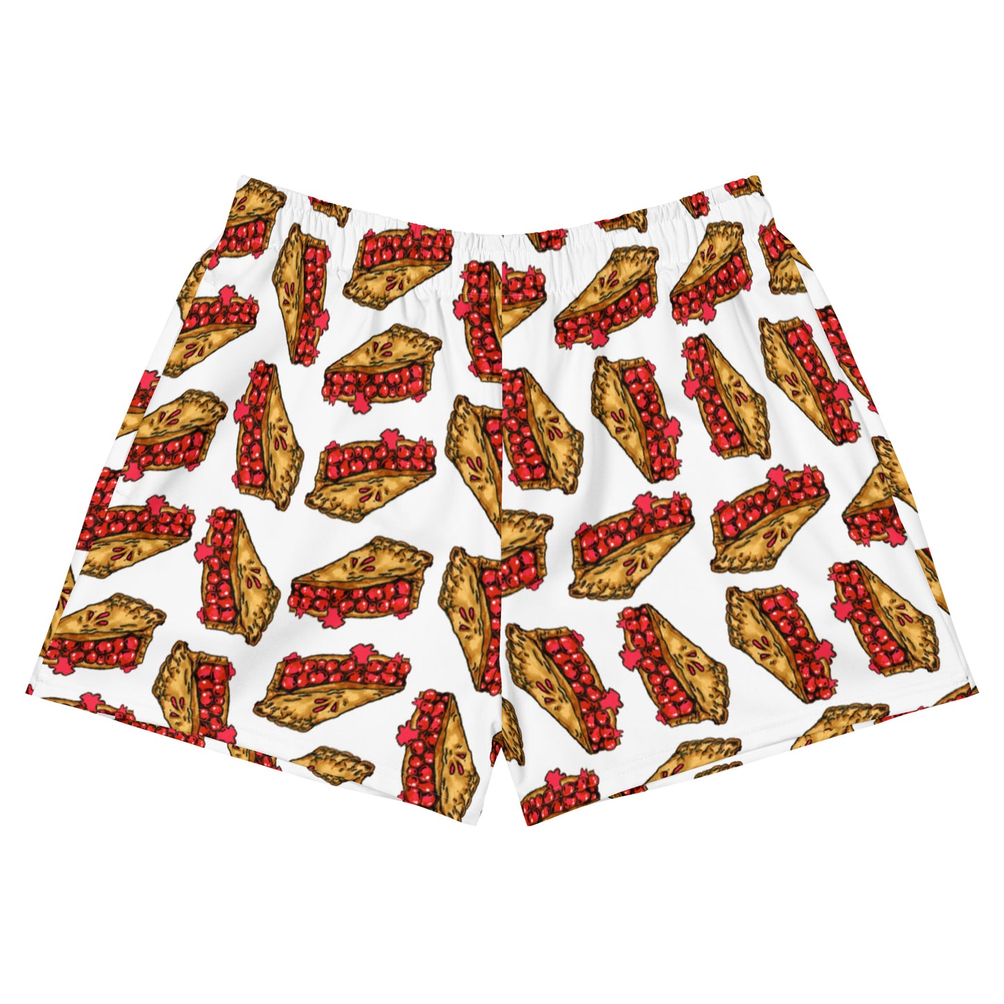 Slice O' Cherry Pie Women's Athletic Shorts