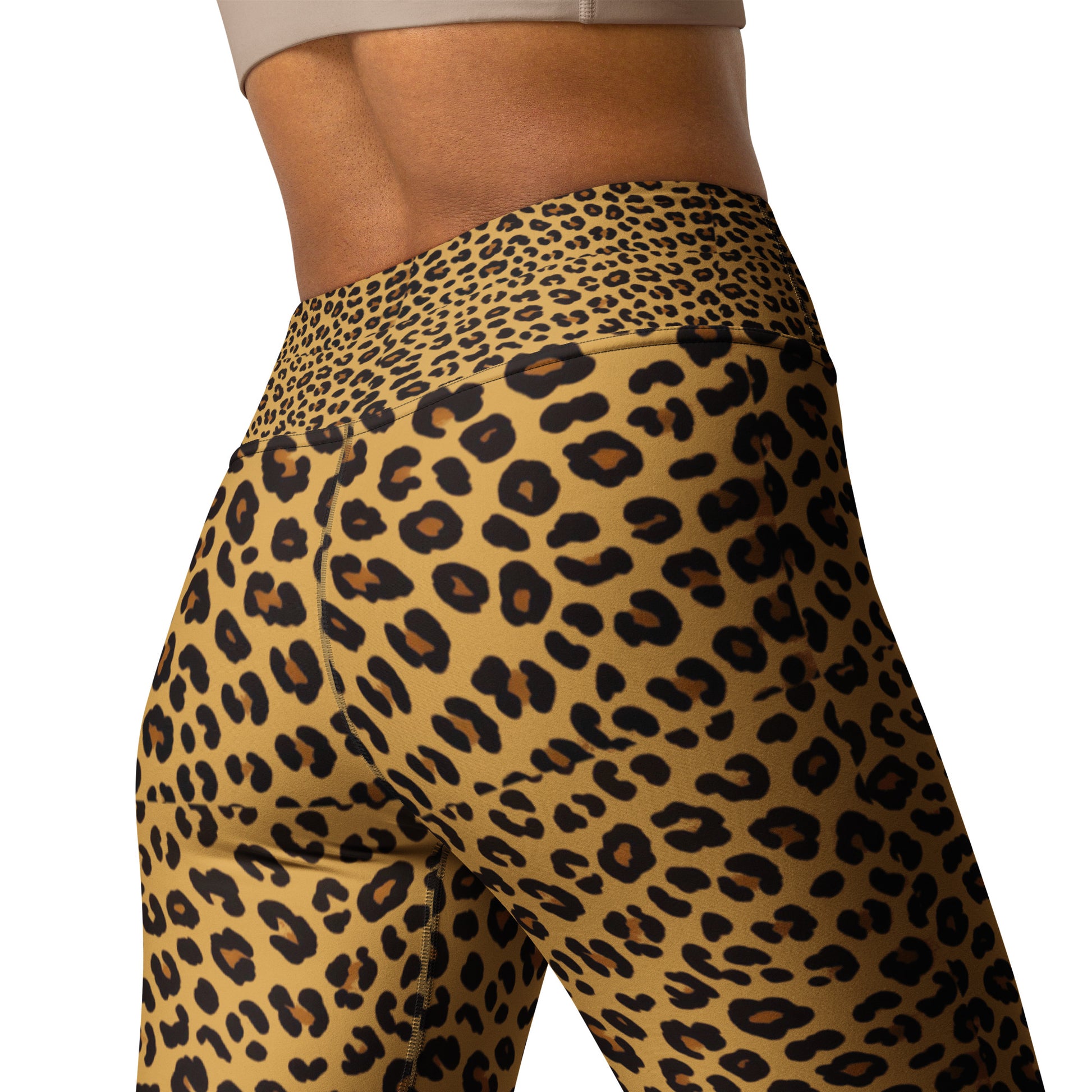 Leggings With Leopard Print All Over Grey Yoga Pants Animal Skin Print  Sports Yoga Leggings Salmon Leopard Print Leggings -  Canada
