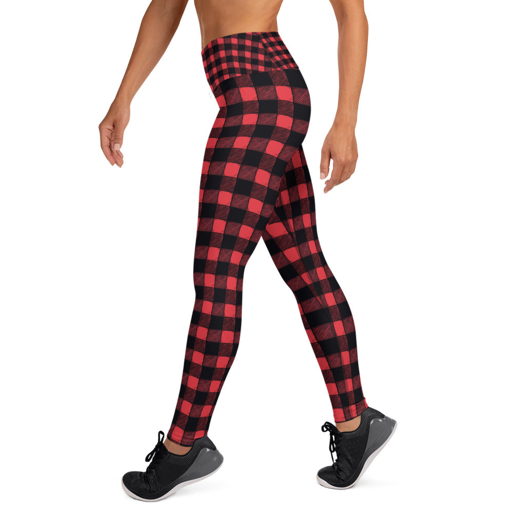Gorky #Datass Sitgreaves County Red Plaid Yoga Pants